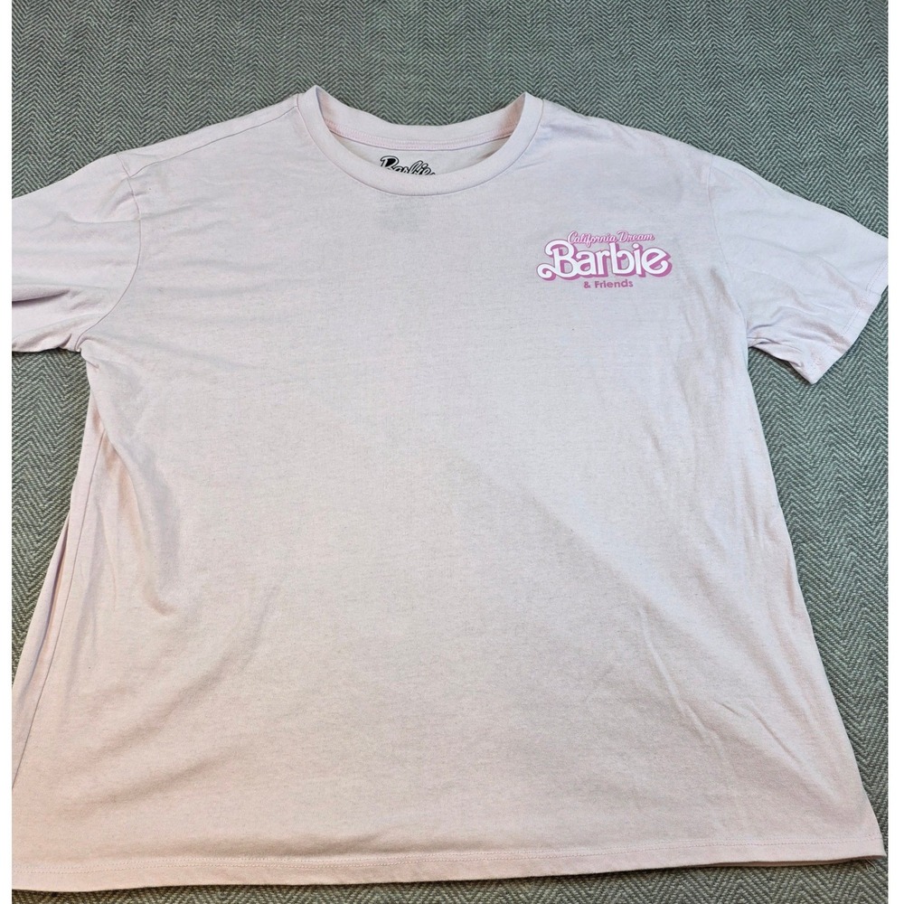Barbie California Dream & Friends Pink Graphic T-Shirt XXL Retro 80s Style